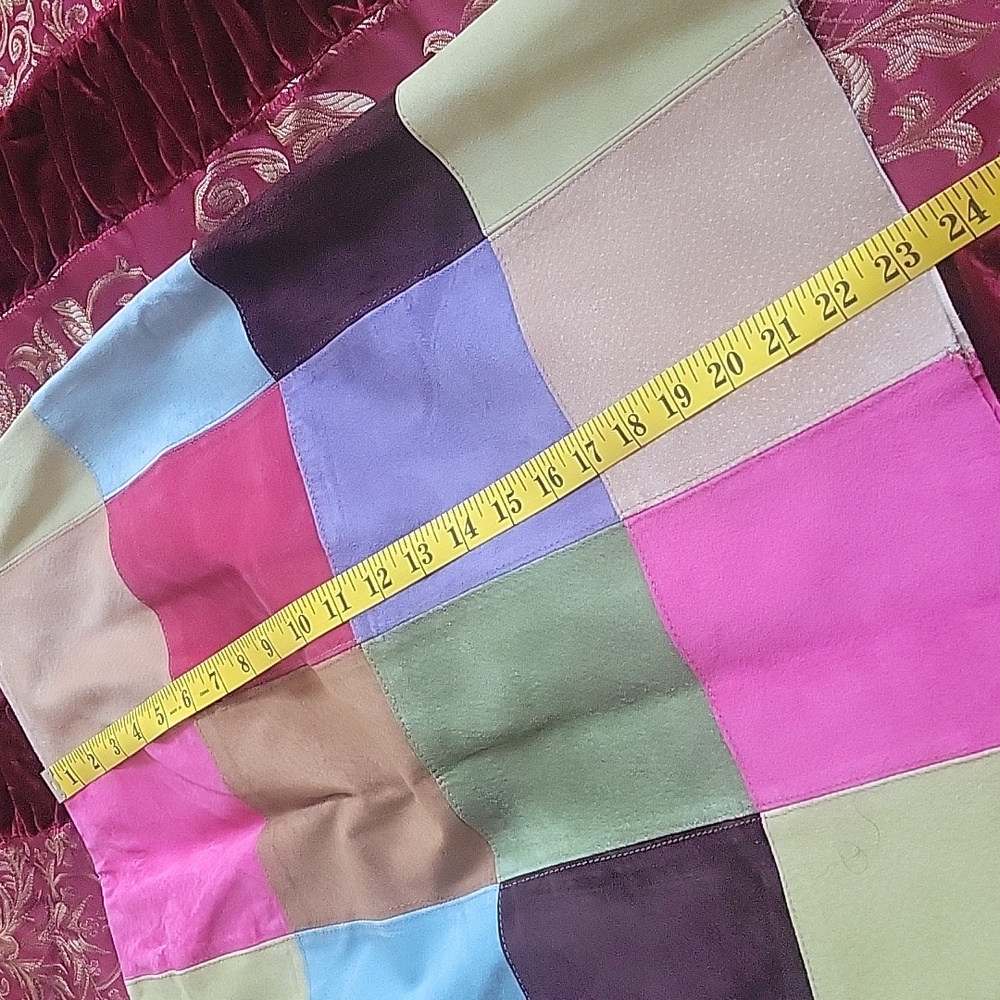 Inc Genuine Leather Patchwork Skirt - image 7